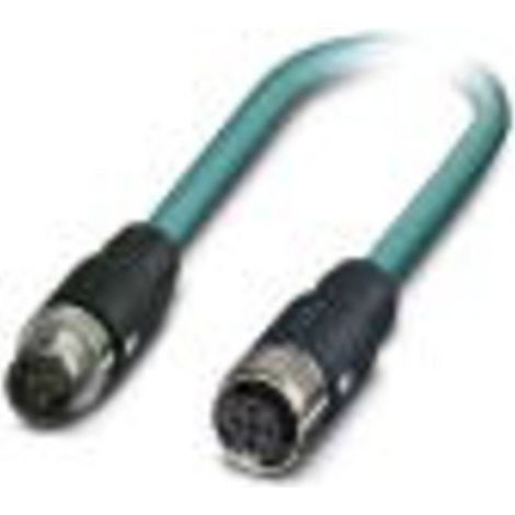 Câble Ethernet catégorie 5 Blindé Phoenix Contact, Bleu, 5m Avec connecteur Droit ( Prix pour 1 ) (1/2)