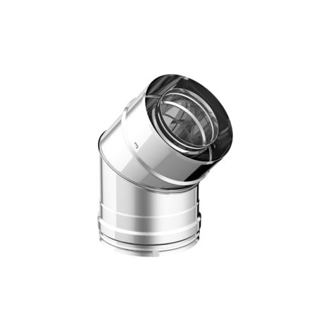 Coude à 45° tuyau coaxial - Ø 80/130
