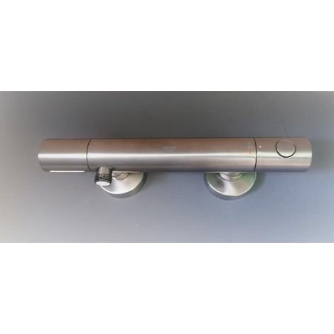 Grohe – Mitigeur thermostatique de douche SuperSteel – Technologie TurboStat pour régulation instantanée – Butée de sécurité à 38 °C – Économie d'eau jusqu'à 50 %