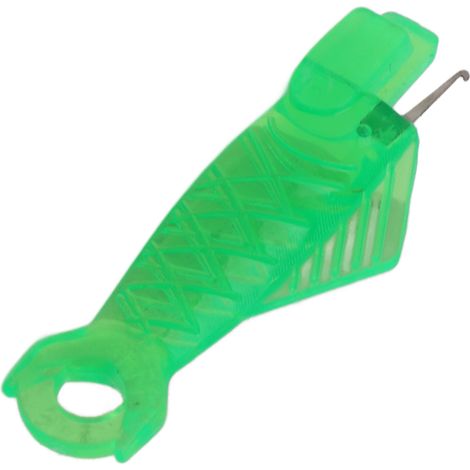 Enfile-aiguilles automatiques en forme de poisson vert (lot de 100) pour machines à coudre. (1/5)