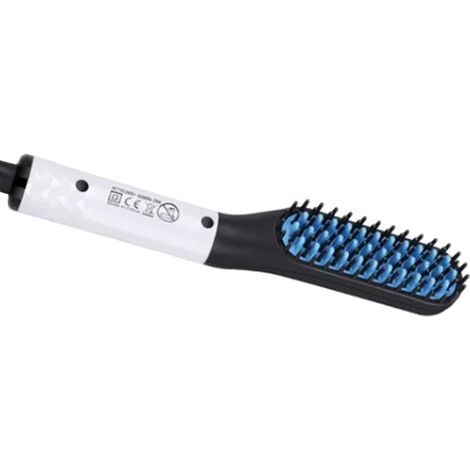 Brosse lissante électrique pour barbe, chauffage PTC, portable et compacte, en ABS et nylon, 110 à 220 V, peigne de coiffage pour cheveux d'homme (prise US) (1/5)