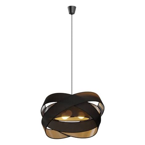[GEBRAUCHT] B-Ware Lindby Simaria Stoff Pendelleuchte Hängelampe Lampe Schwarz E27 3x40 W Dimmbar