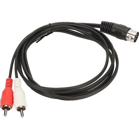 Câble DIN 5 broches mâle vers RCA mâle pour lecteur CD, magnétoscope, DVD, phono et lecteur LD. Connexion audio (1/5)