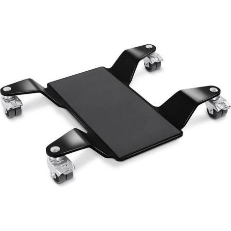 Chariot Mover II - Compatibile con béquille centrale - Capacità 320 kg - Superficie 45x23 cm - Nero