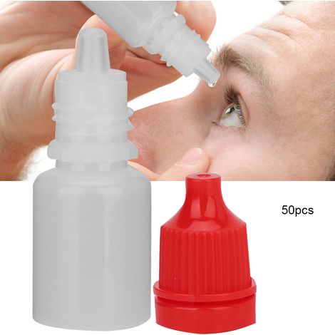 50 flacons compte-gouttes vides 5ml pour huiles essentielles, mini bouteilles en verre rouges portables (1/4)