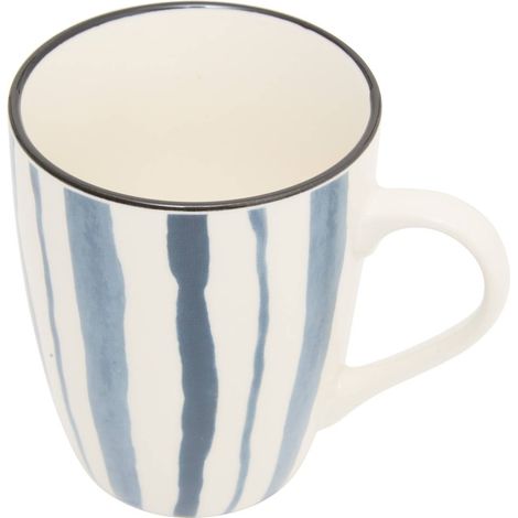 Tazza umami, motivo a righe blu 31cl - Atmosphera créateur d'intérieur
