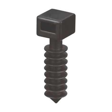 Embase pour serre-câbles ABB noire 19.1mm x 19,1 mm, Ø fixation 9.5mm ( Prix pour Paquet de 50 )