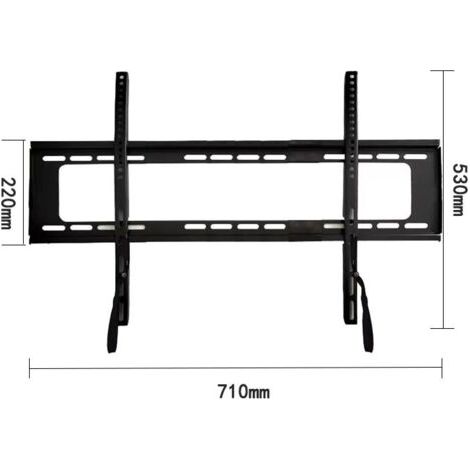 Support mural fixe pour téléviseur - Convient aux téléviseurs de 37 à 86 pouces - Universel, jusqu'à 100 kg - Matériel de montage inclus