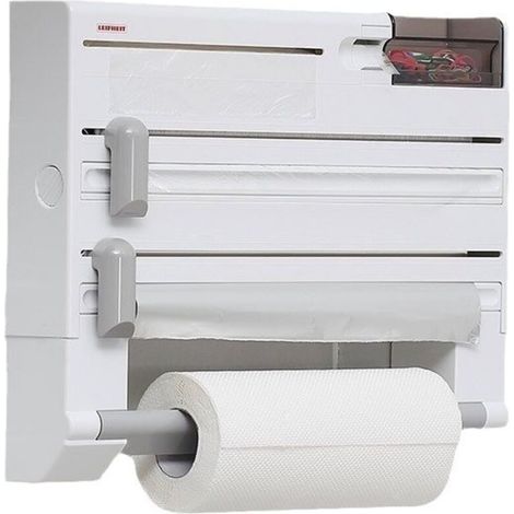 Porte-rouleau avec coupe-papier toilette – Porte-rouleau de papier toilette – Étagère de cuisine – Organiseur multifonction (1/5)