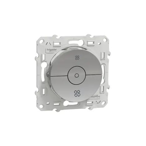Odace interrupteur VMC Alu avec position arrêt à vis SCHNEIDER S530243 (1/4)