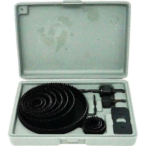 Kit pour le bois - 16 pièces 3/4''-5'' jeu complet dans un coffret avec 1 clé hexagonale (1/4)