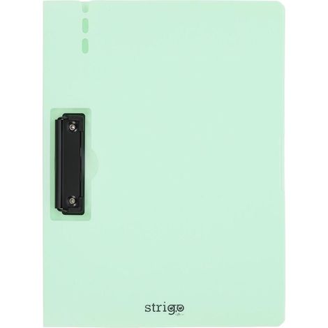 Cartoncino A4 con clip laterale, strigo color menta