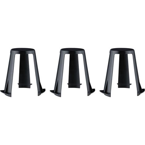 Paulmann – Entretoise pour spot encastré 62-90mm – Plastique noir – Lot de 3 – Installation propre et stable – Compatible avec de nombreux modèles