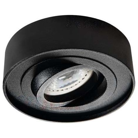 Kanlux – Spot encastrable noir GU10 orientable – 10W – 12/230V – Aluminium – Pour éclairage intérieur moderne – Dimensions 10x10cm