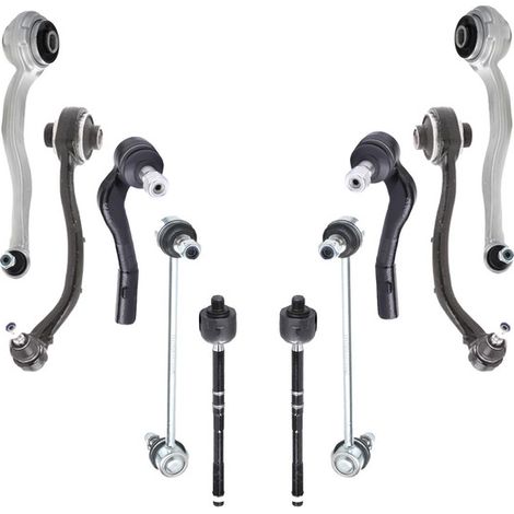 KIT BRACCIO OSCILLANTE 10 PEZZI COMPATIBILE CON MERCEDES-BENZ CLASSE SLK (R171) 200 Komp / Kit Sospensione Completo OE/OEM / Bracci Oscillanti + Testine Sterzo / Sostituzione Diretta OEM
