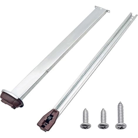 Glissières de tiroir métalliques de remplacement pour diverses commodes et tables de chevet, kit de rails et de glissières de tiroir avec (1/4)