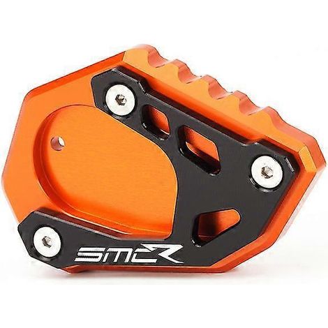 Seitenständerverlängerung mit Logo für KTM 690 SMC R (2020–2022) – orangefarbenes SMC R-Logo