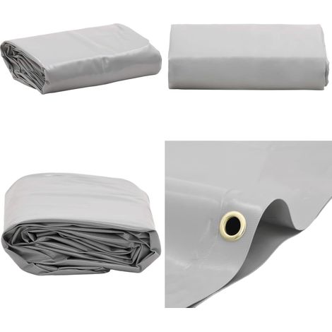Bâche gris 1x2,5 m 650 g/m² - Couverture Imperméable - Bâche Protectrice - Bâche Extérieure - Bâche Voiture - Bâche Moto - Home & Living (1/5)