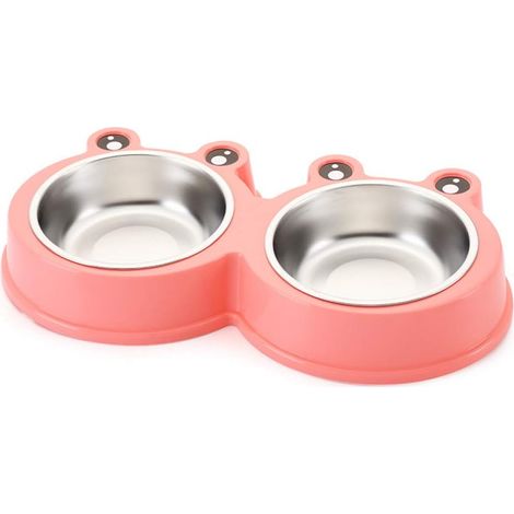 Bol pour Chien en Acier Inoxydable Mdog Bowl, Bol pour Chien avec Motif Chat. (1/4)