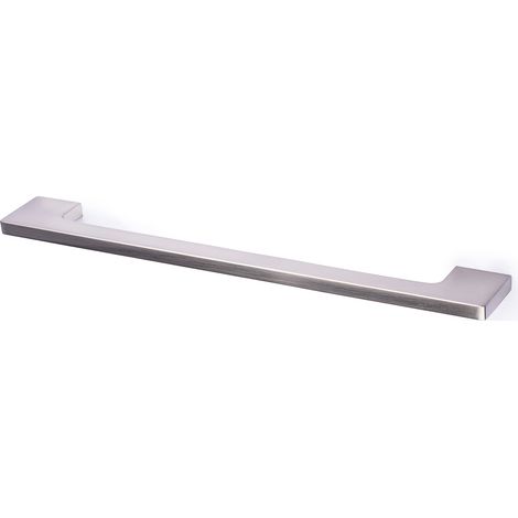 Asa de zamak con acabado níquel satinado, dimensiones:180x7x30mm y entrepuntos:160mm - (1/3)