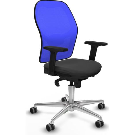 Bürostuhl piqueras y crespo Jorquera blau Mesh Kunstleder
