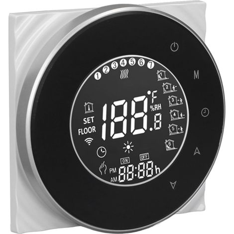 Intelligenter Fußbodenheizungsthermostat mit Sprachsteuerung, LCD-Touchscreen und Wi-Fi-Funktionalität für elektrische Heizsysteme (95-240 V AC). (1/5)