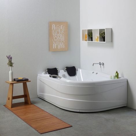 Bañera Acrílica De Hidromasaje Doble Sx   Aida
