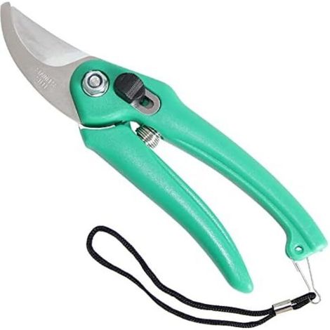 Sécateur de jardin ergonomique en acier inoxydable - Vert