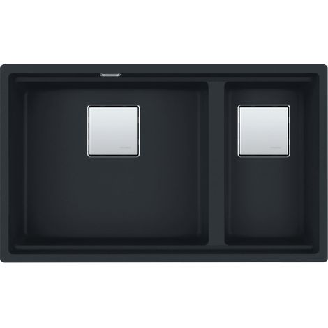 Evier Franke Kubus 2.0 Pro Fragranite KNG120 - Noir Mat - Vidage : Automatique