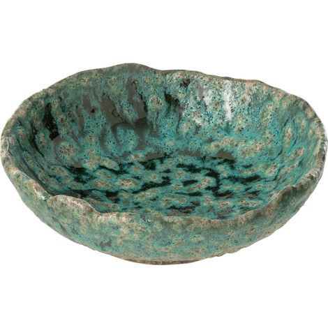 Coupelle Déco en Céramique "Naga" 20cm Bleu Azur (1/3)