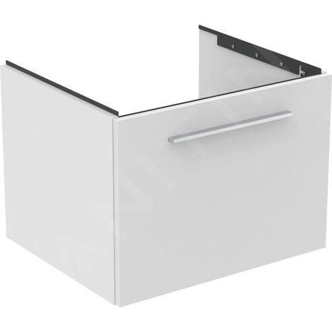 Meuble bas MWT i.life B 1 tiroir 600x505x440mm blanc mat (1/3)