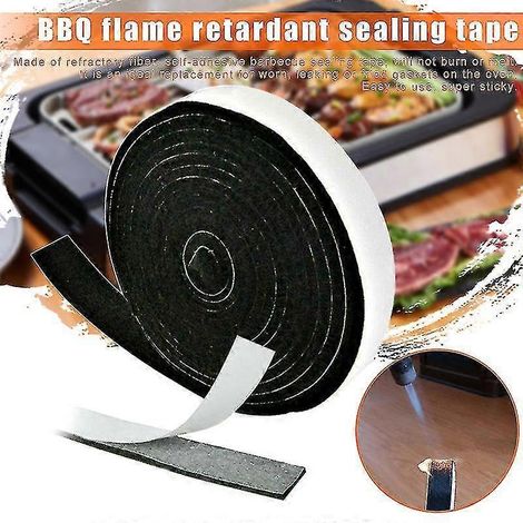 Hochhitzebeständige Türdichtung für Grillsmoker, selbstklebend, 2 cm x 3,6 m, für die Küche