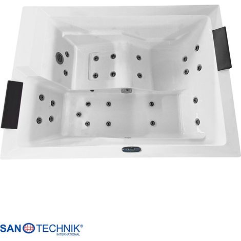 Outdoor Whirlpool KORFU WHITE inkl. Abdeckung + Stiege 190x140x70 cm frostsicher (1/5)
