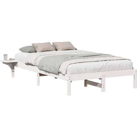 Maison Exclusive - Struttura del letto Bianco 120 x 190 cm Pino massello