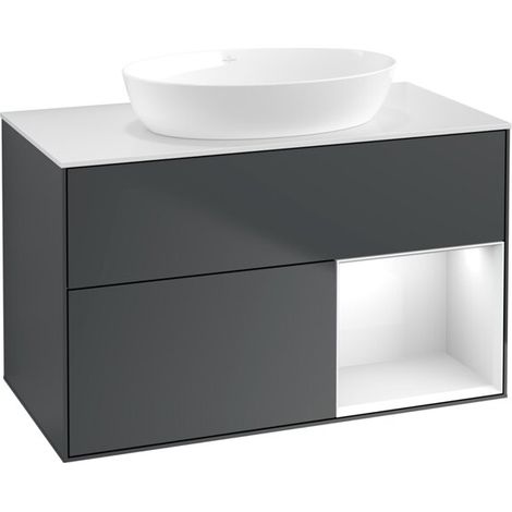Villeroy & Boch FA21GFHG Meuble sous-lavabo Finion FA2 (1/2)