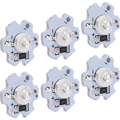 25 Stück 5V LED 200LM 3W Hochleistungs-LED-Chips mit blauer Lichtfarbe (455-460 nm) für DIY-Beleuchtung (1/5)