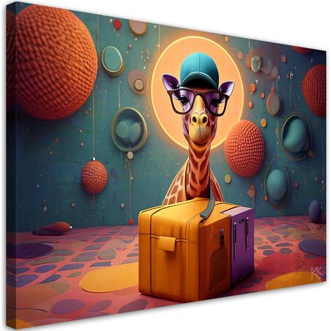 Tableau sur toile Tableau sur toile Girafe abstraite 90x60 (1/5)