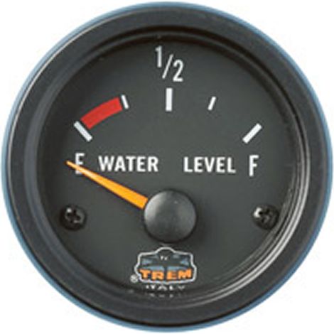 Indicatore acqua e carburante 10-180 ohms nero 12 volt