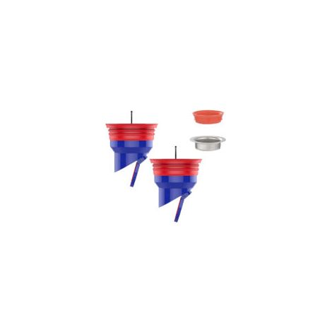 Siphon de sol en silicone anti-odeur – 2 pièces – Noyau anti-obstruction et anti-retour – Résistant à la corrosion – Universel 50/40 tubes