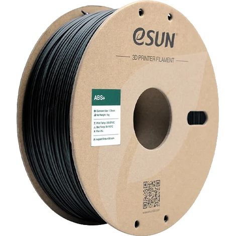 Filament d'imprimante 3D, matériau ABS, design sans enchevêtrement, Noir (1/2)