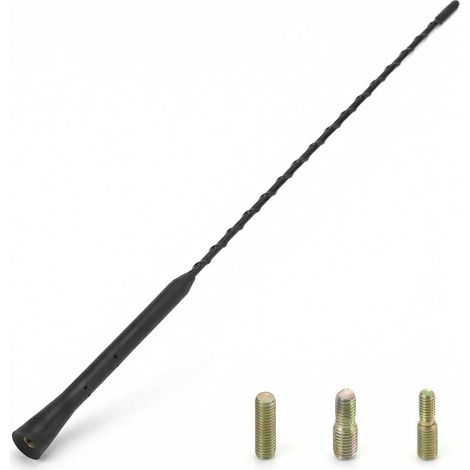 Antenne Voiture, antenne Radio Voiture de Toit AM/FM/Dab, pour Une réception AM/FM optimale, avec vis M4 M5 M6, 40 cm (1/5)