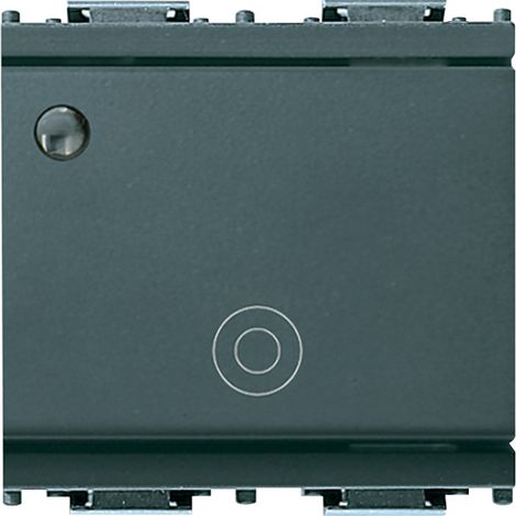 VIMAR - 16090.M 1P NO 10A gen. leuchtender Druckknopf 2M grau