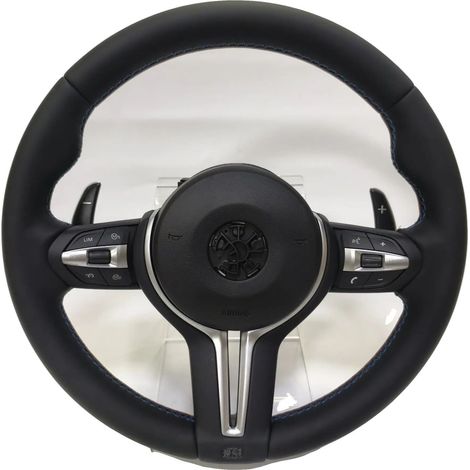 Volante in pelle traforata di alta qualità, palette del cambio, M5 con airbag (1/2)