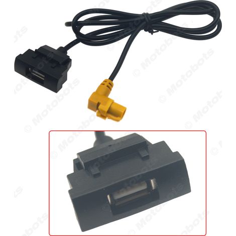 Câble de mise à niveau USB compatible avec l'autoradio d'origine Skoda Octavia RCD510/RSN315. Câble de données pour port USB. (1/4)