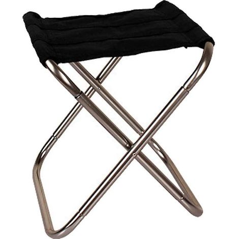 Tabouret de camping pliant et portable - Tabouret léger en alliage d'aluminium Oxford pour la randonnée, le barbecue, le jardin, le pique-nique, la plage (28 cm  24 cm  22 cm) (1/5)
