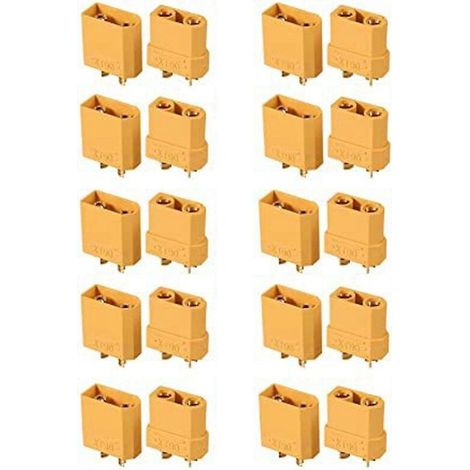 10 paires de connecteurs de batterie Xt90 Xt90h ensemble fiche banane pour batterie Lipo
