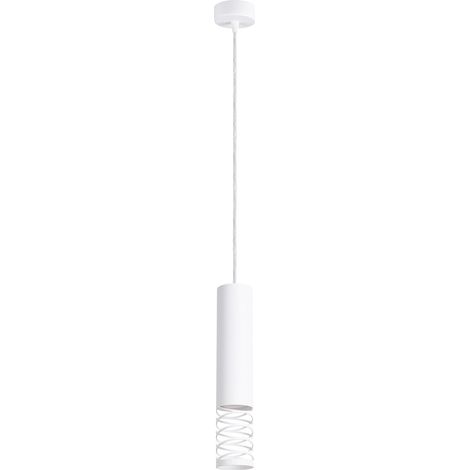 Lámpara colgante Lami blanco acero 1xGU10 8cm Sollux (1/2)