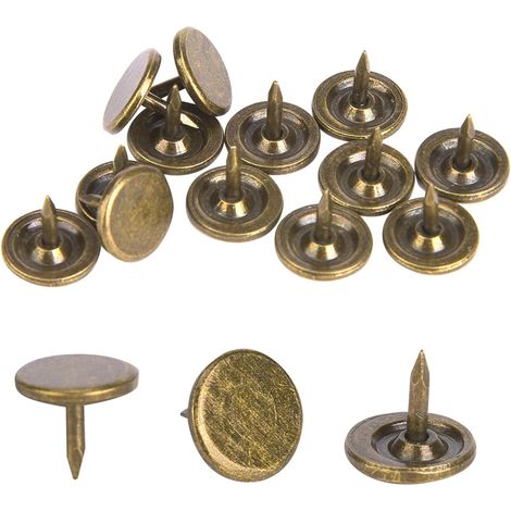 de 100 clous de tapissier épingles décoratives plates style (1/5)