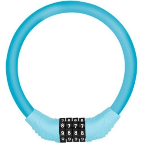 Câble antivol vélo avec code Bleu