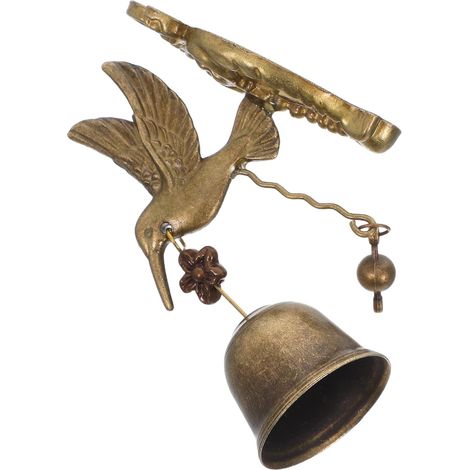 Vintage Kupfer Windspiel mit Hummingbird Design Dekoratives